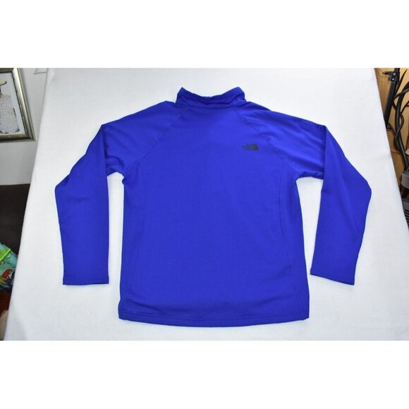 North Face Mountain Peaks Men's Sweatshirt Size XL 1/4 Zip Blue Pullover Logo Co - Picture 15 of 15